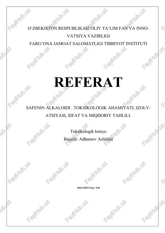 safenin alkaloidi — DOCX