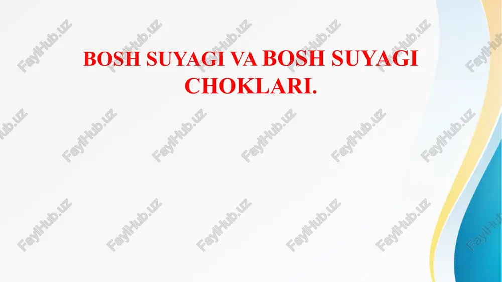 bosh suyagi va bosh suyagi choklari. bosh suyagi va bosh suyagi choklari — PPTX