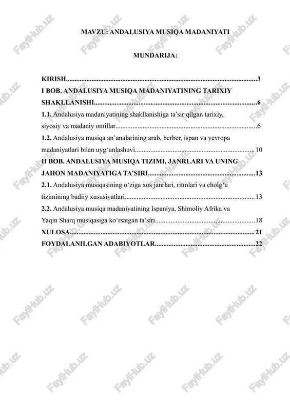 andalusiya musiqa madaniyati — DOCX