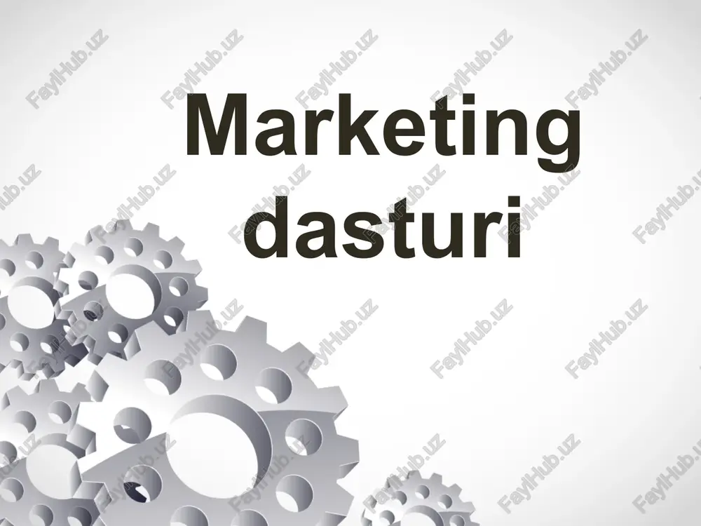 marketing dasturi — PPTX