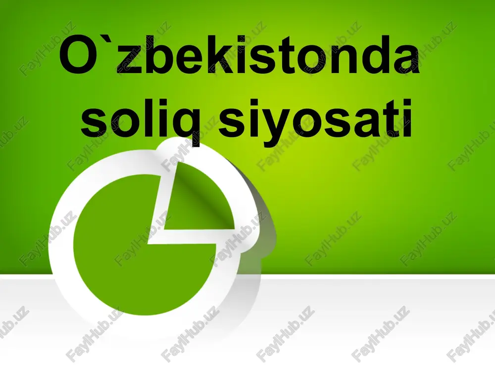 o`zbekistondasoliqsiyosati — PPTX