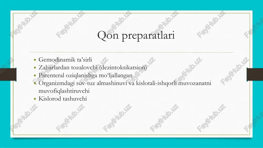 qon preparatlari — PDF