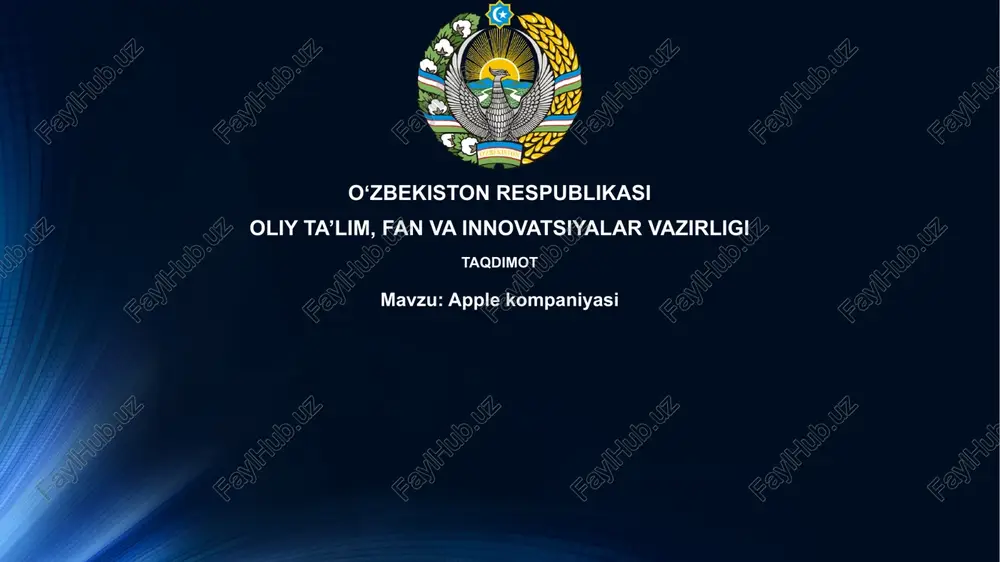 applekompaniyasi — PPTX