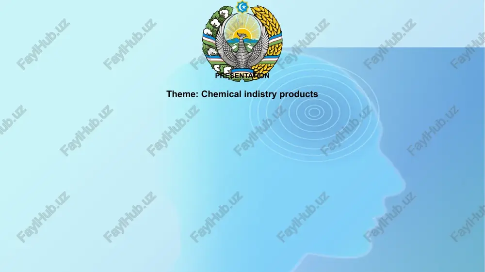 chemical industry products presentation — PPTX
