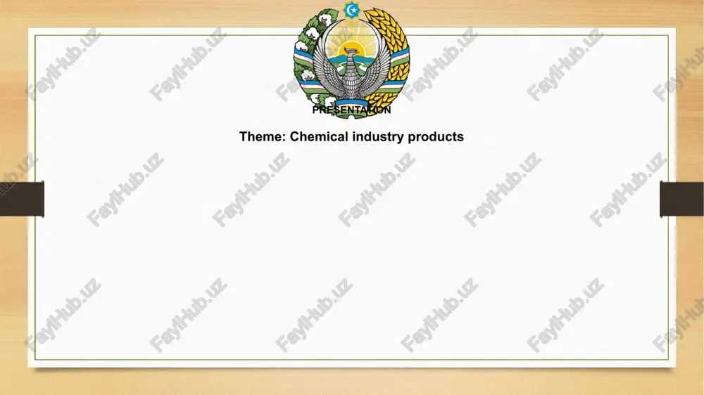 introducción a la industria química y sus productos — PPTX