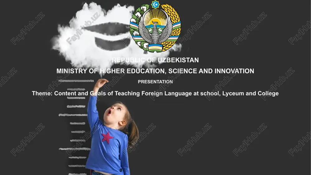 content and goals of teaching foreign language at school, lyceum and college — PPTX