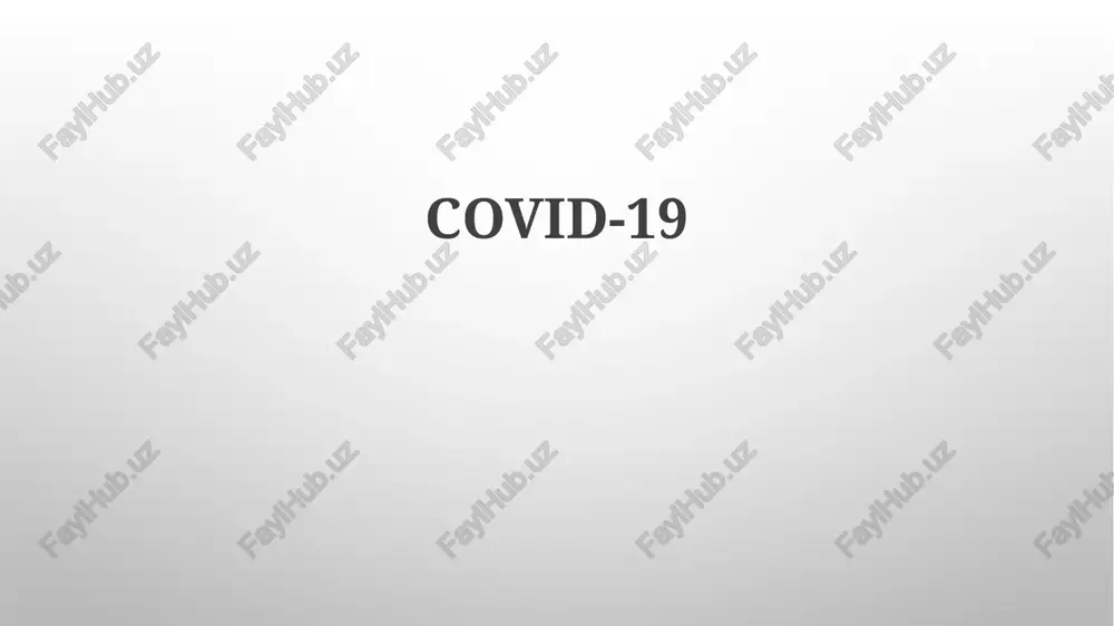 covid-19: obzor — PPTX
