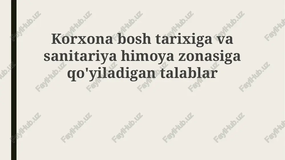paxtani dastlabki ishlashda atrof-muhitning ifloslanishi — PPTX