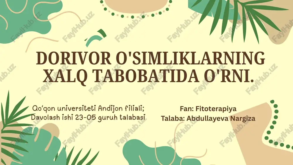 fitoterapiya — PPTX