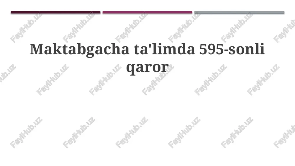 595-sonli qaror — PPTX
