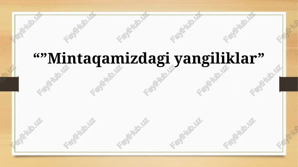 siyosat va hukumat yangiliklari — PPTX