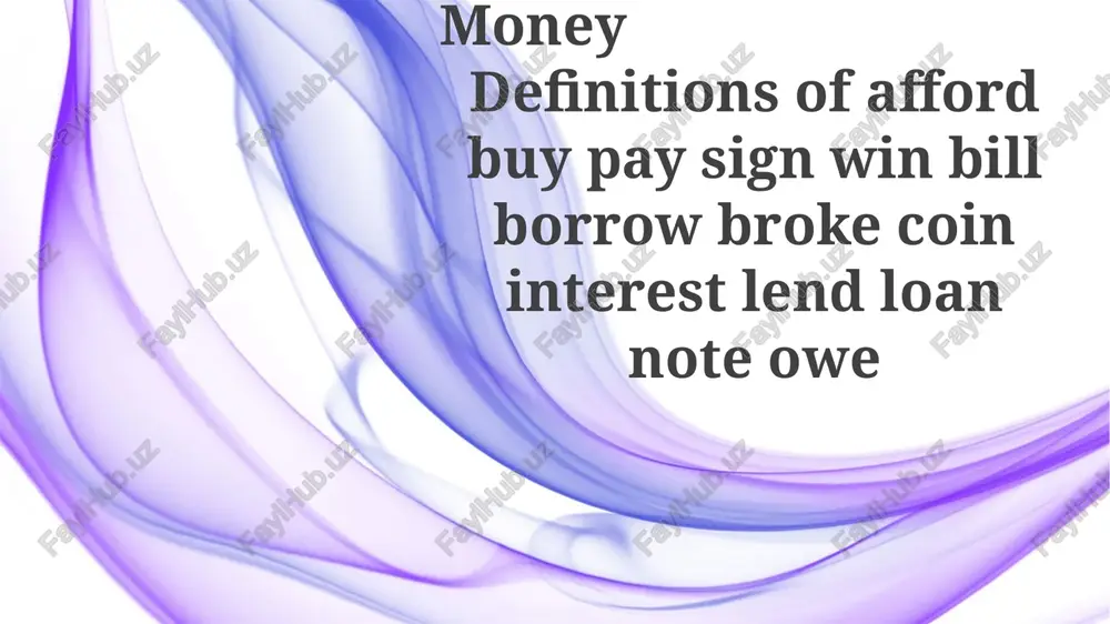 money — PPTX