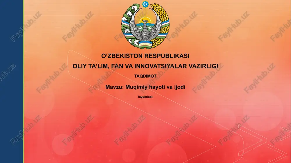 muqimiy — PPTX