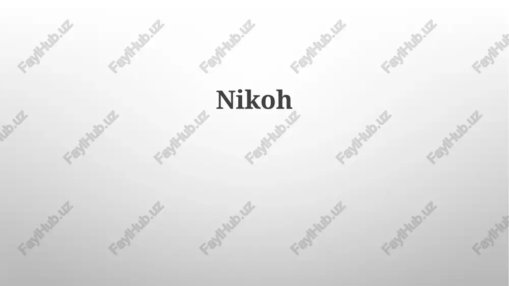 nikoh — PPTX