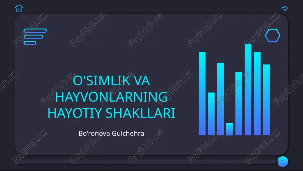 o'simlik va hayvonlarning hayotiy shakllari — PPTX