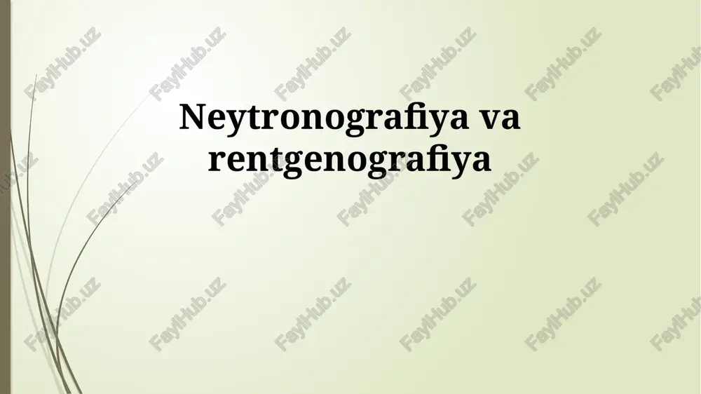 neytronografiya — PPTX