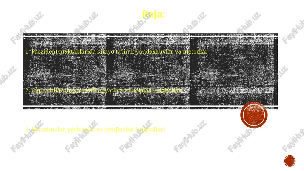prezident maktablarida kimyo ta'limi — PPTX