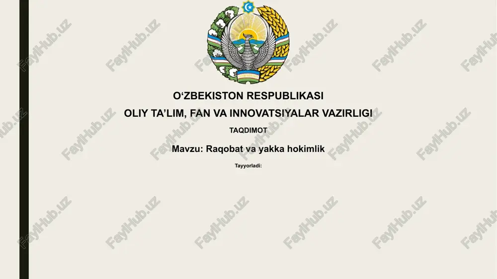 raqobatvayakkahokimlik — PPTX