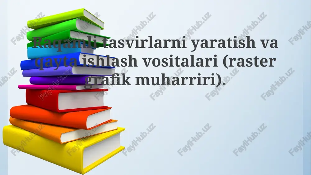 rastrli grafik muharrirlar — PPTX