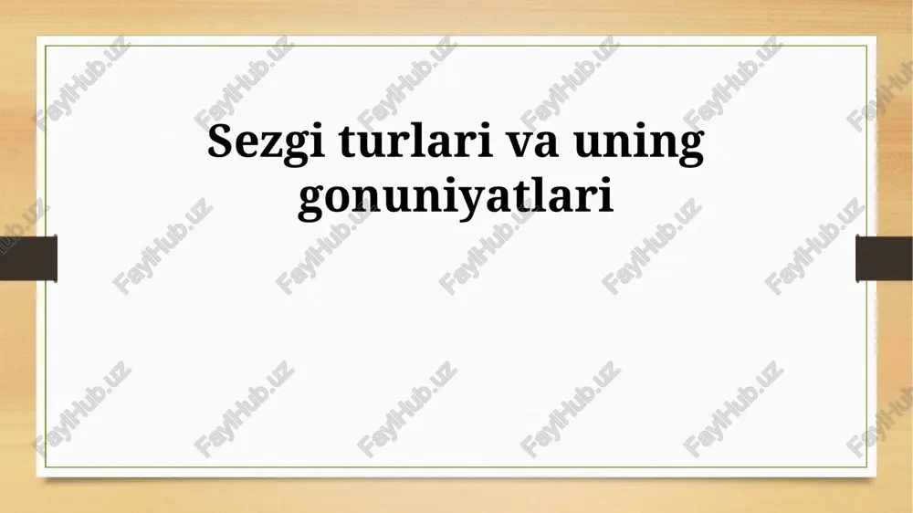 intuitsiya turlari va uning gonuniyatlari — PPTX