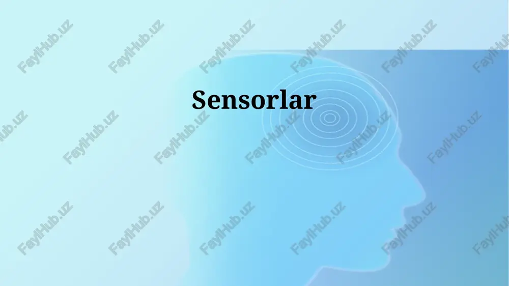 sensorlar — PPTX