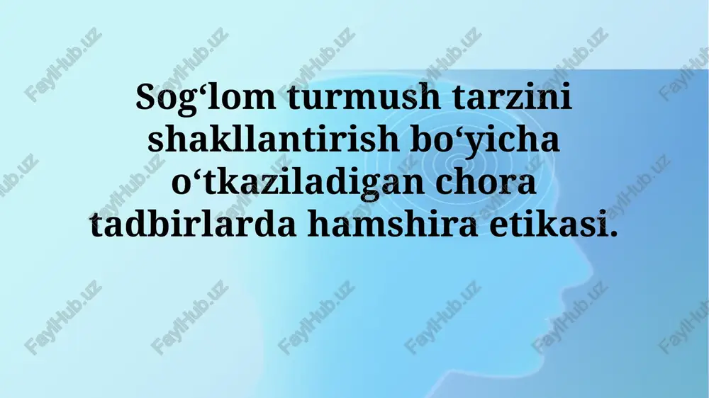 hamshiralik etikasi — PPTX