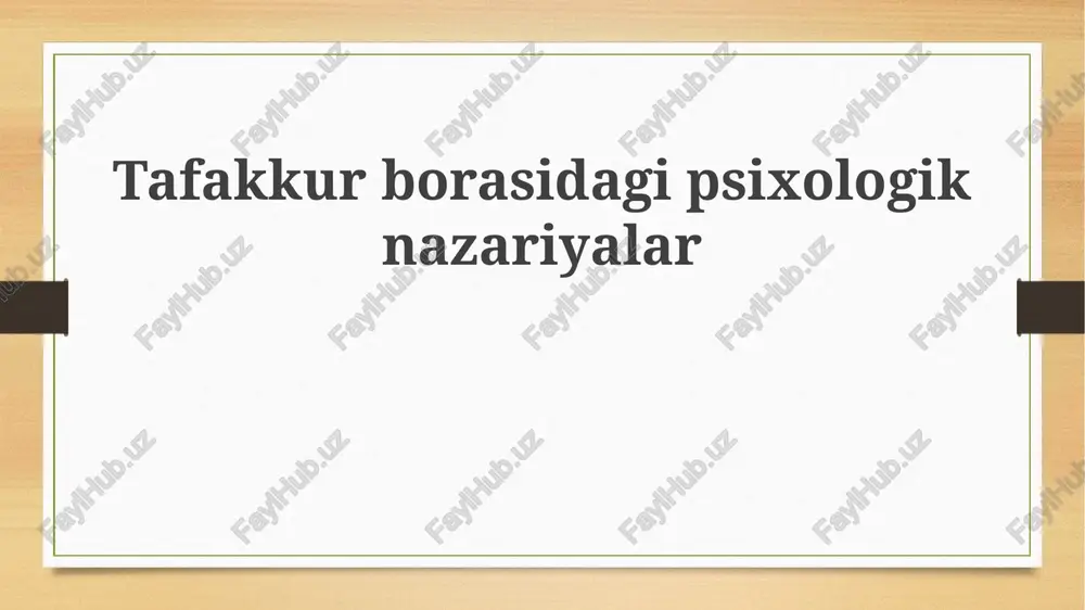 kontemplatsiya: ta'riflar va turlari — PPTX