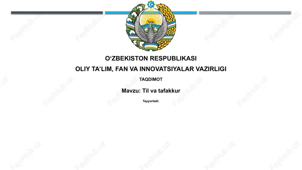 til va tafakkur — PPTX