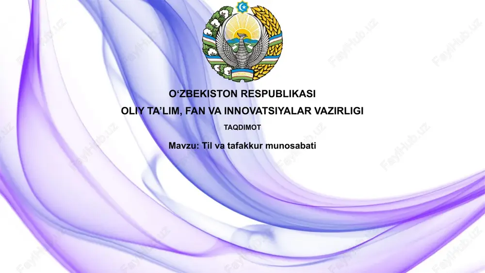 til va tafakkur — PPTX