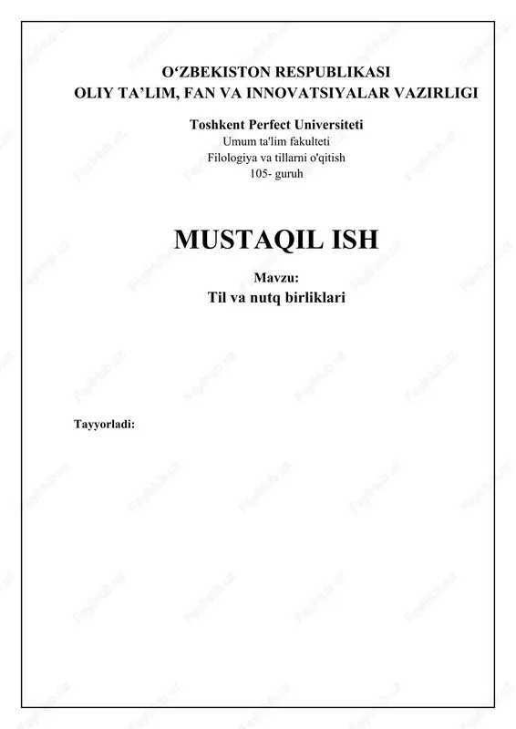 til va nutq birliklari — DOCX