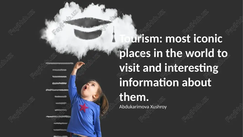 introduction to iconic tourism — PPTX