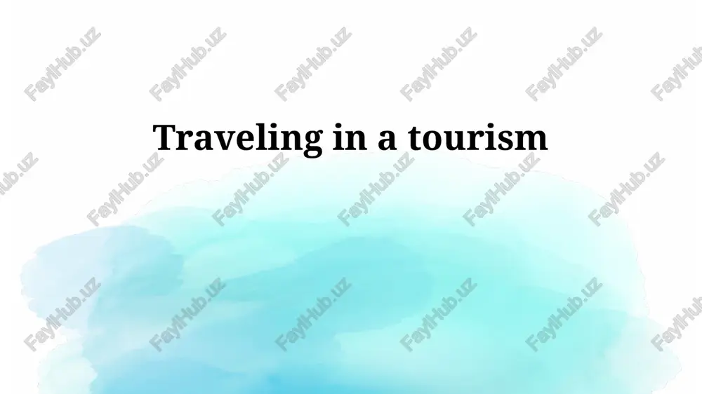 understanding tourism: motivations, types, and impacts — PPTX