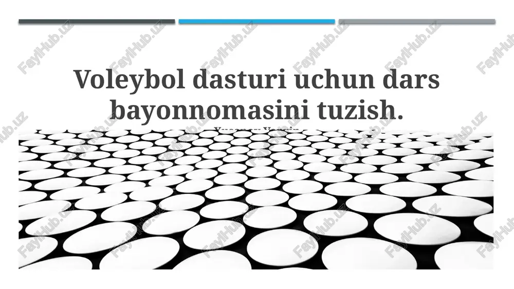 voleybol dasturi — PPTX