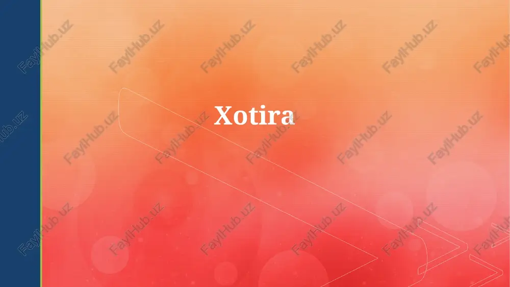 xotira — PPTX