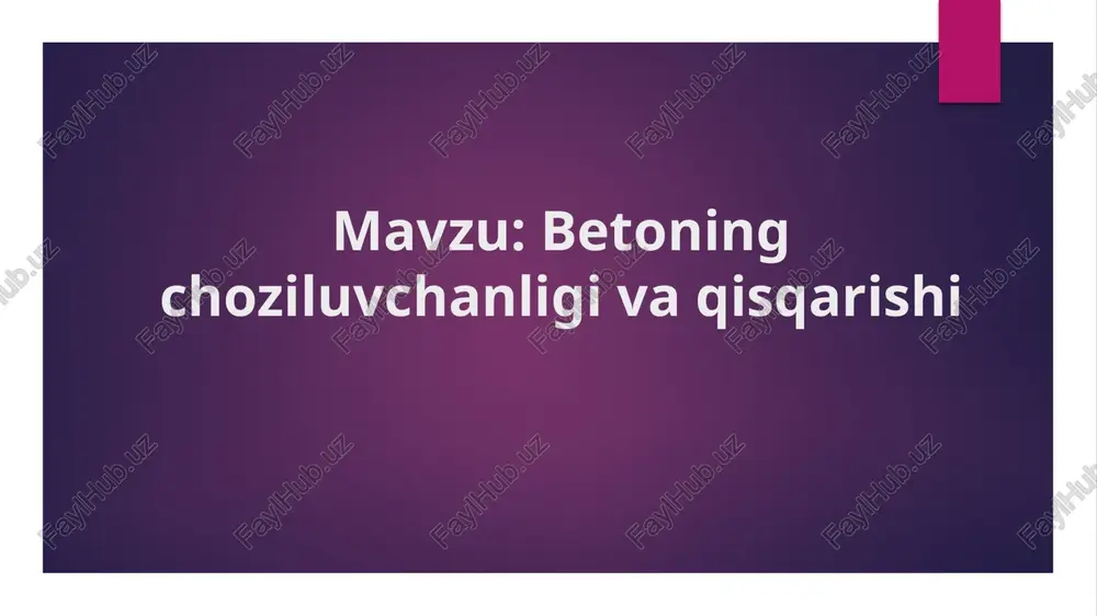betoning choziluvchanligi va qisqarishi — PPTX