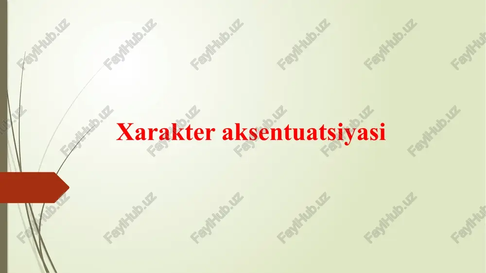 xarakteraksentuatsiyasi — PPTX