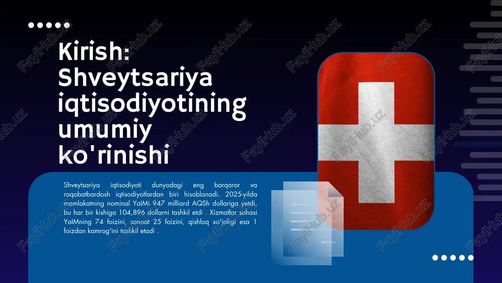 shveytsariya iqtisodiyoti — PDF
