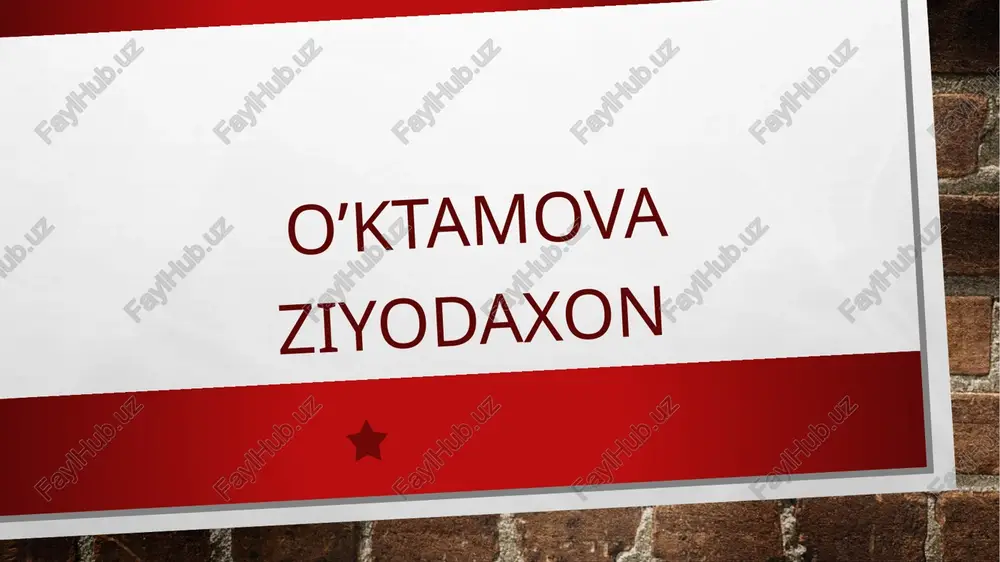 tarbiyaturlari va ularning shaxs kamolotiga ta’siri — PPTX