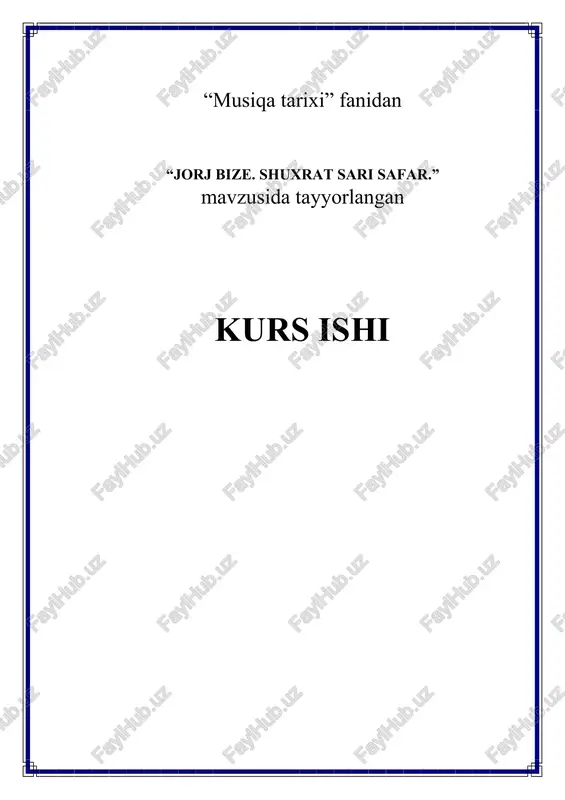 jorj bize. shuxrat sari safar. — DOCX
