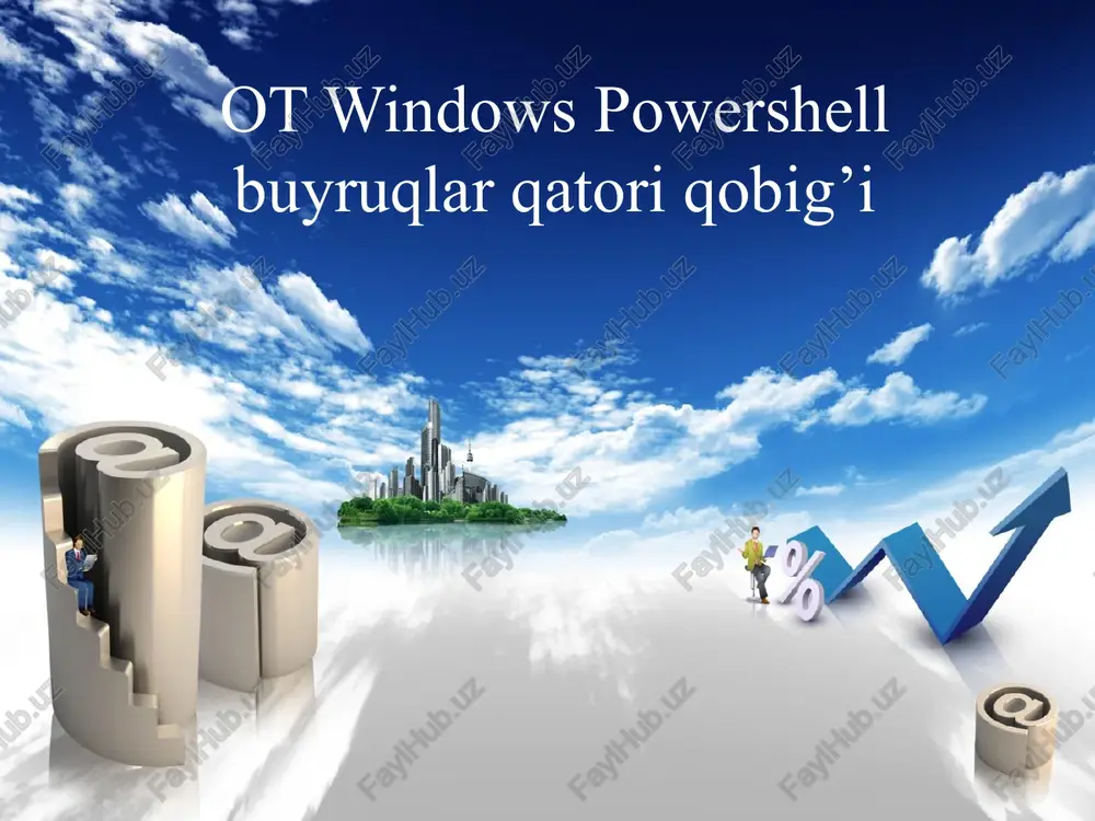 ot windows powershell buyrug'lar qatori jihozlari. — PPTX