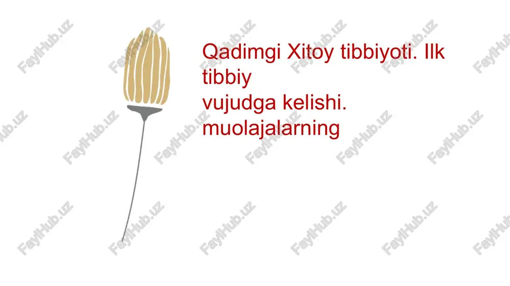 xitoy tibbiyoti — PPTX