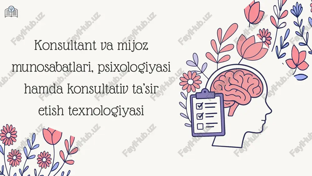 konsultativ ta’siretish texnologiyasi — PPTX