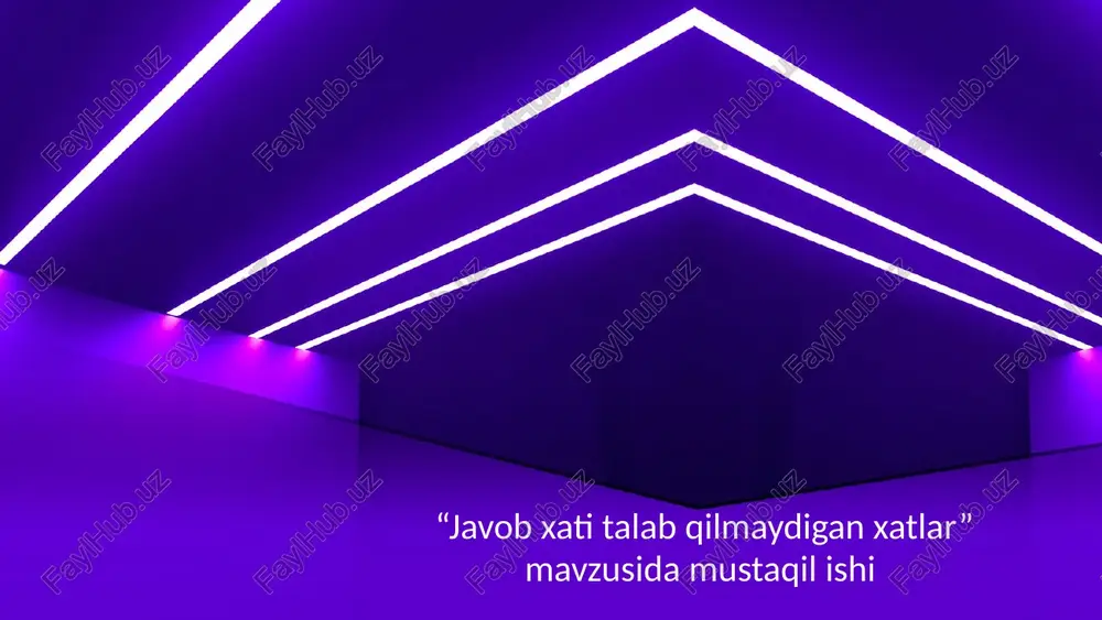 javobxatitalabqilmaydiganxatlar — PPTX