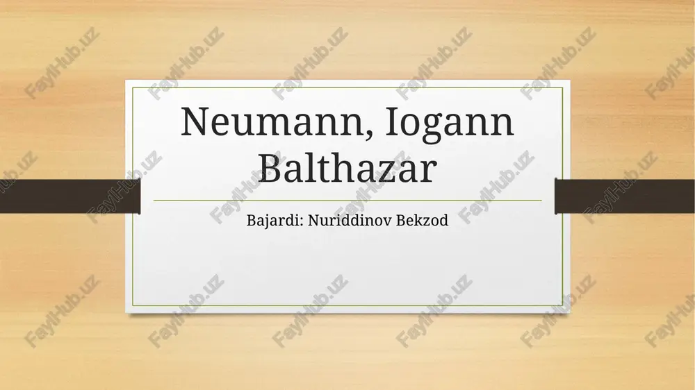 iogann baltasar neymanyoki neyman — PPTX