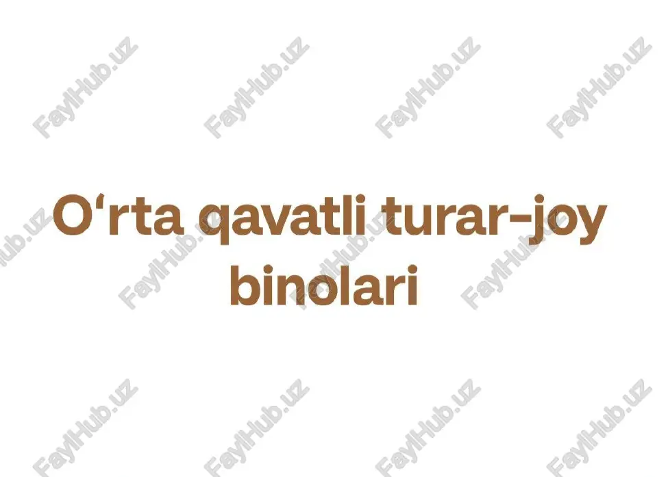 turar joy binolari — PDF