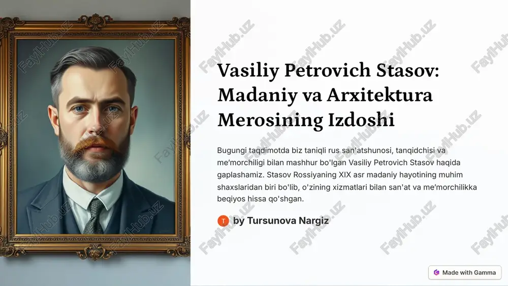 vasiliy petrovich stasov — PDF