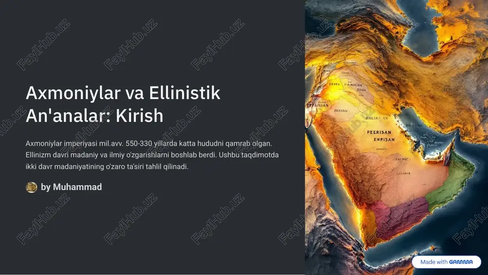 axmoniylar va ellinistik — PDF