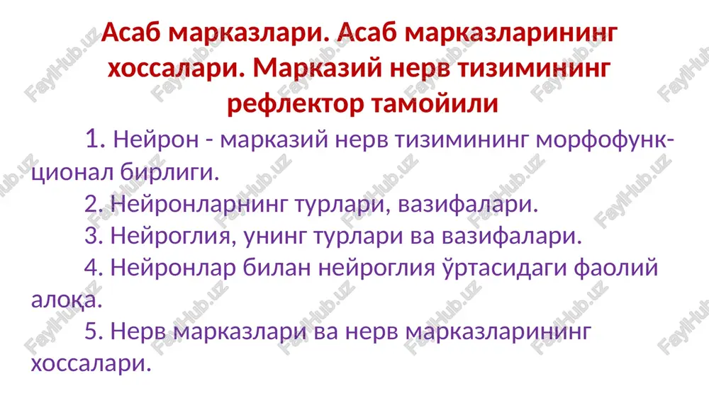 neyrogliya — PPTX