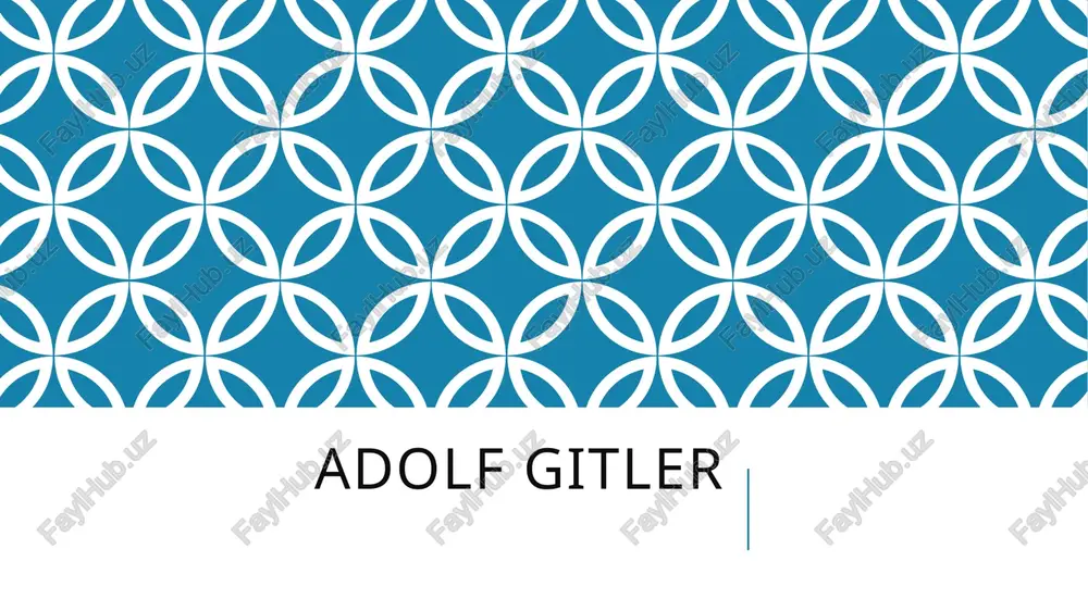 adolf hitler — PPTX