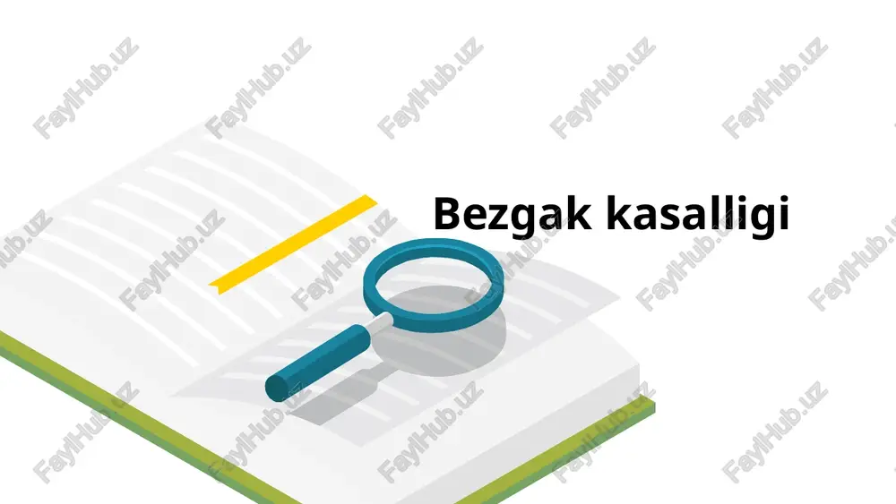 bezgak kasalligi — PPTX